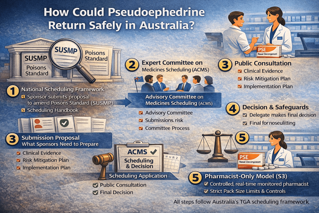 Navigating the Regulatory Path: How Pseudoephedrine Could Potentially Return Safely in Australia.