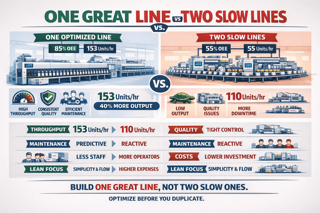 One Great Production Line Is Better Than Two Slow&nbsp;Ones
